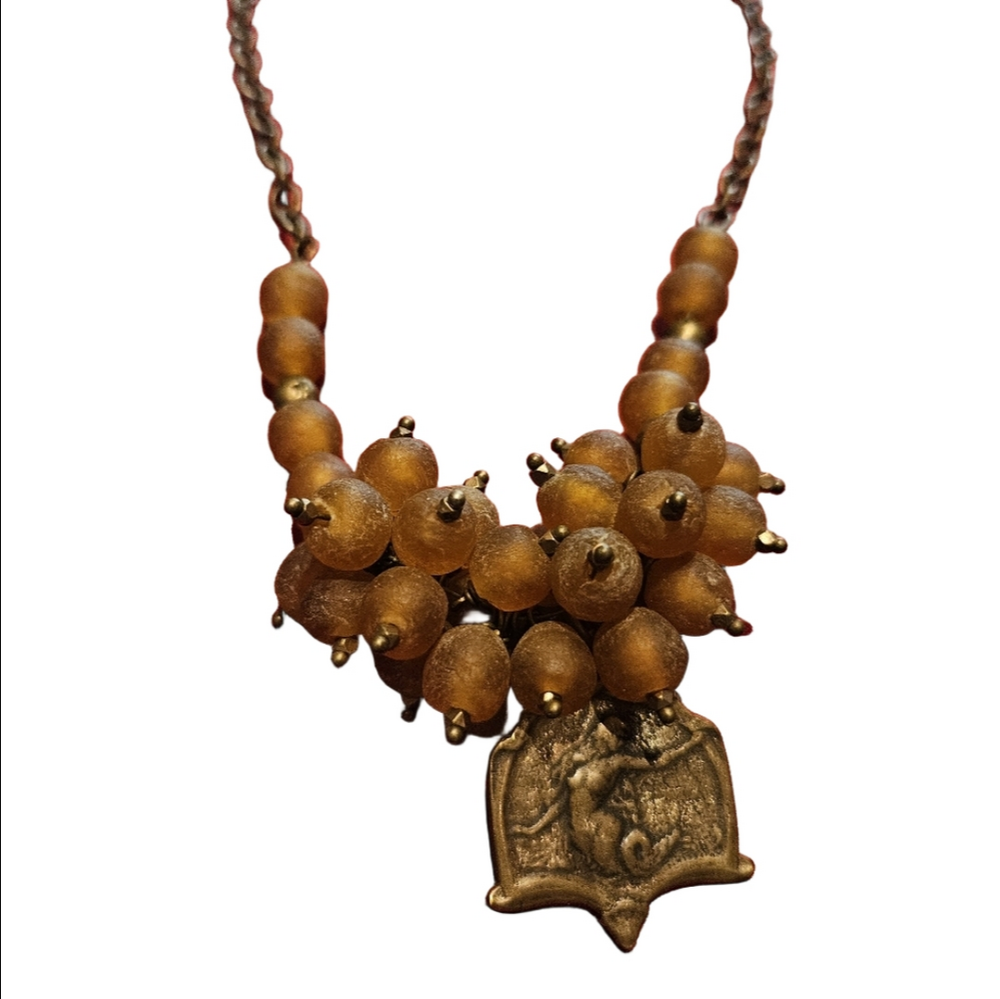 VINTAGE ANCIENNE MEDAILLE SPORTIVE NECKLACE
